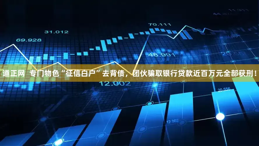 道正网  专门物色“征信白户”去背债，团伙骗取银行贷款近百万元全部获刑！